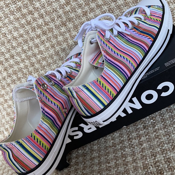 Converse Ctas OX White/Multi/Black MEN`S - Picture 15 of 16